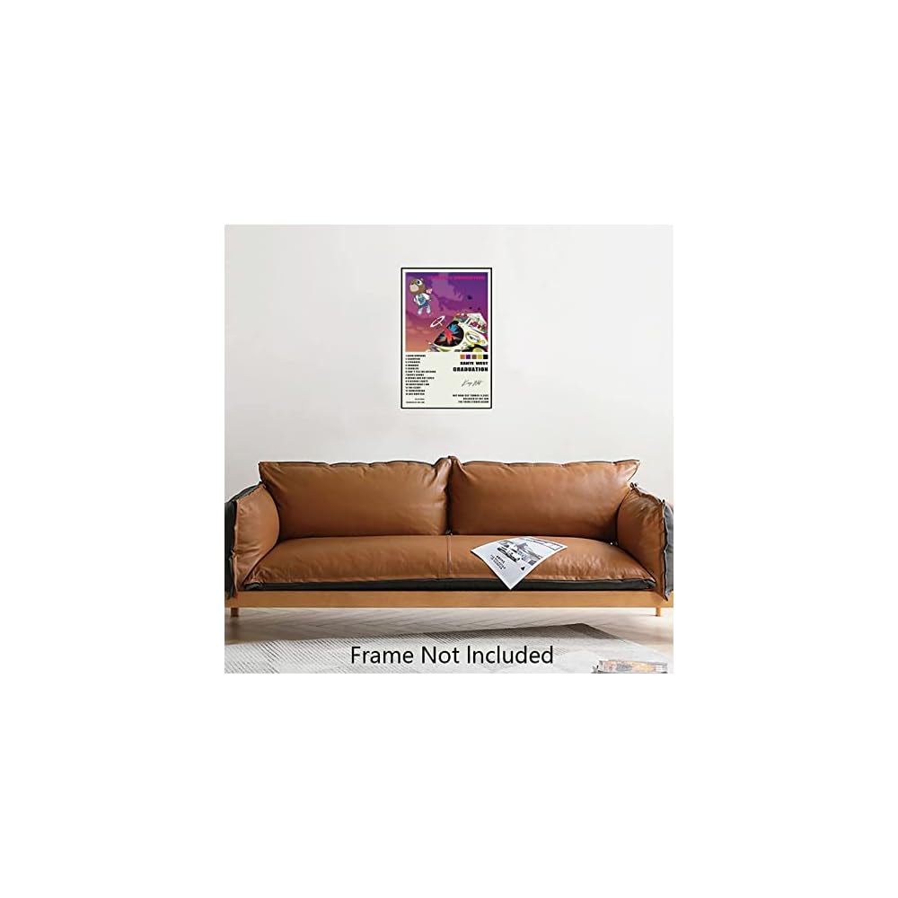 Kerry Kanye Graduation Art Poster - Signed Limited Edition Album Cover - Matte Frameless Gift - 11 x 17 inch (28cm x 43cm)