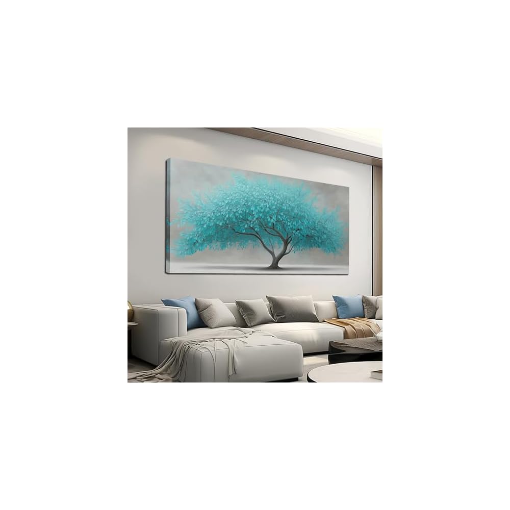 Black and White Tree of Life Wall Art for Living Room Bedroom Size 20x40