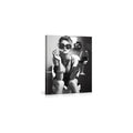 Funny Trendy Girl Bathroom Wall Art Girl on Toilet Picture Funny Restroom Poster Artwork Bathroom Wall Decor Black and White 8X10 Inches