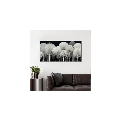 Black and White Tree of Life Wall Art for Living Room Bedroom Size 20x40