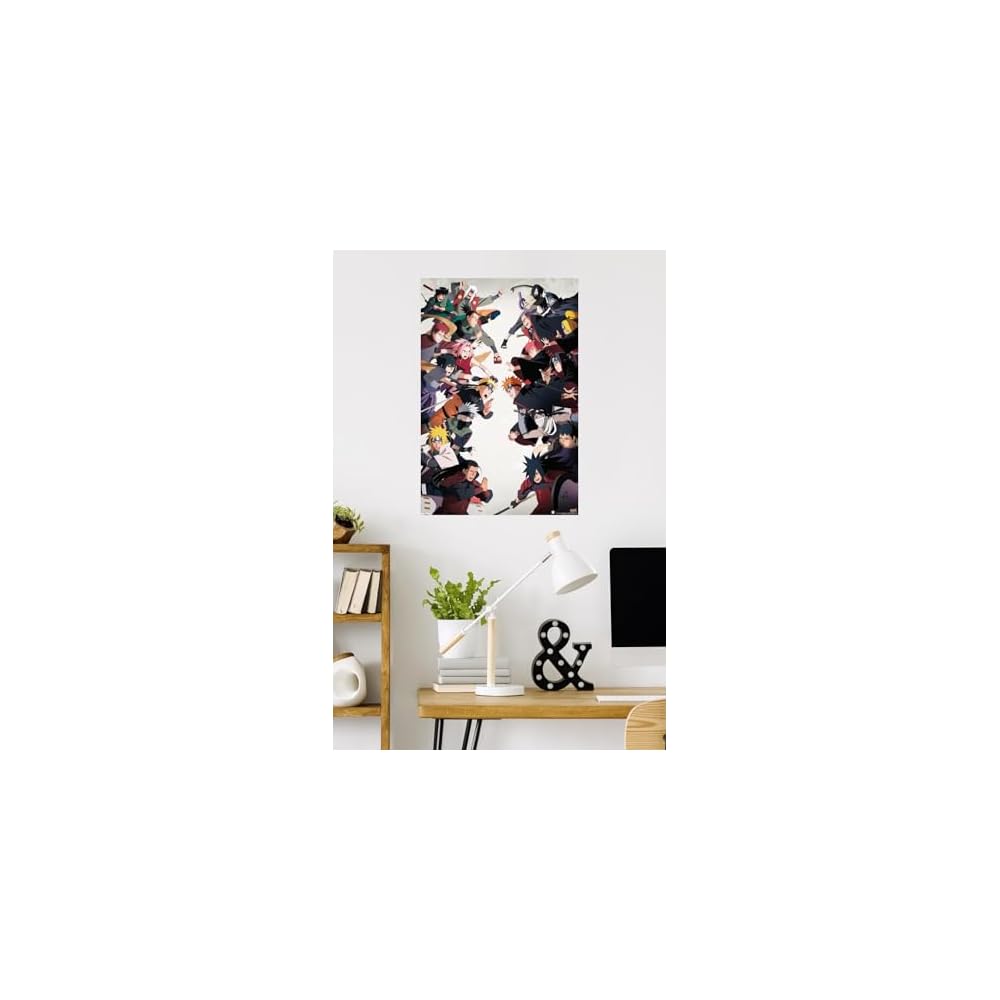 Naruto Shippuden - Face-Off Wall Poster, 34L" x 22.4W", Unframed Version
