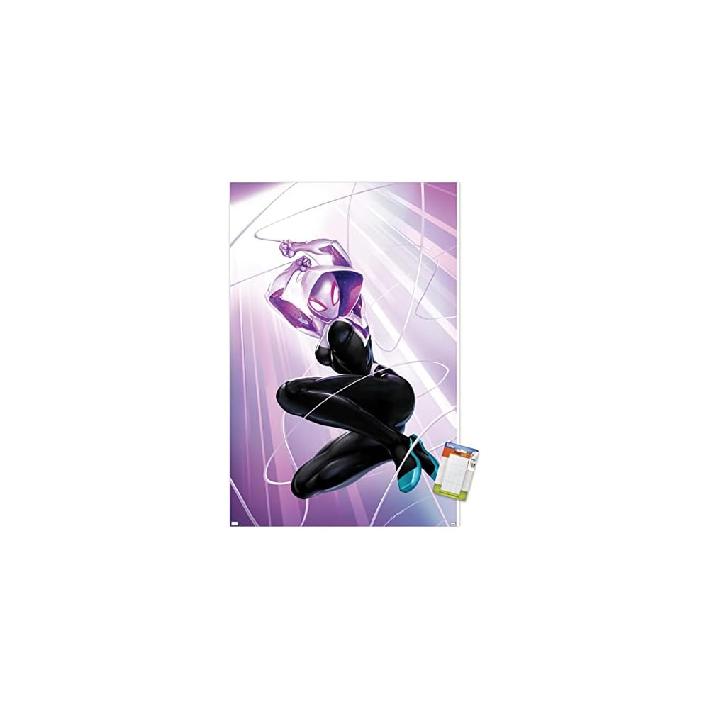 Marvel Comics Ghost Spider - Ghost Spider #1 Wall Poster, 34L" x 22.4W", Premium Unframed Version