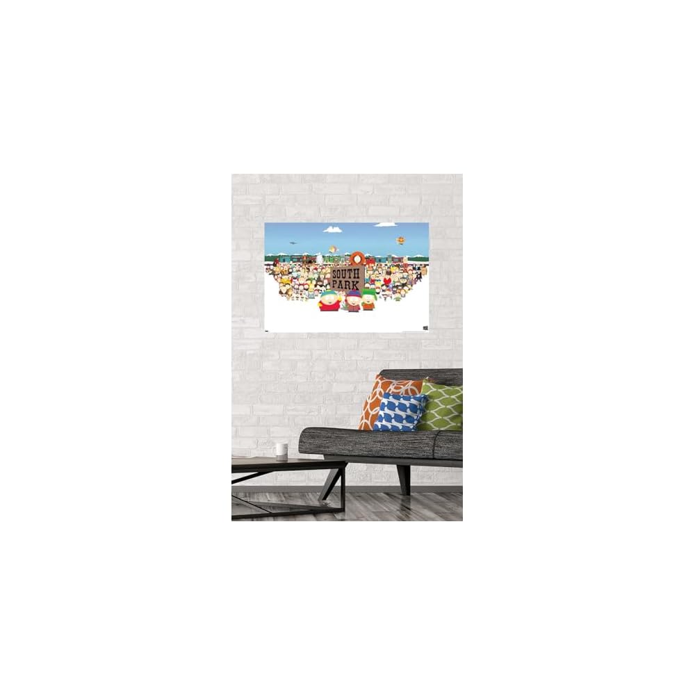 South Park - Horizontal Key Art Wall Poster, 34L" x 22.4W", Unframed Version