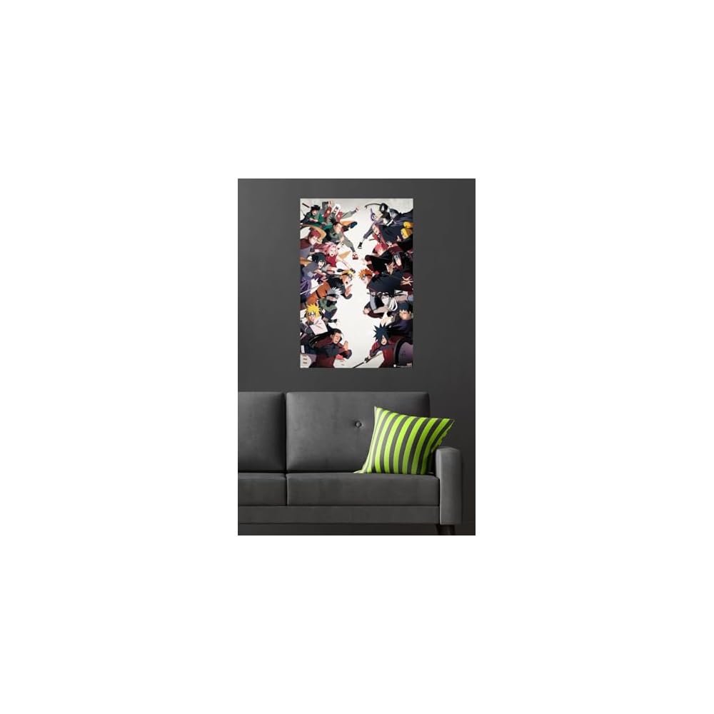Naruto Shippuden - Face-Off Wall Poster, 34L" x 22.4W", Unframed Version