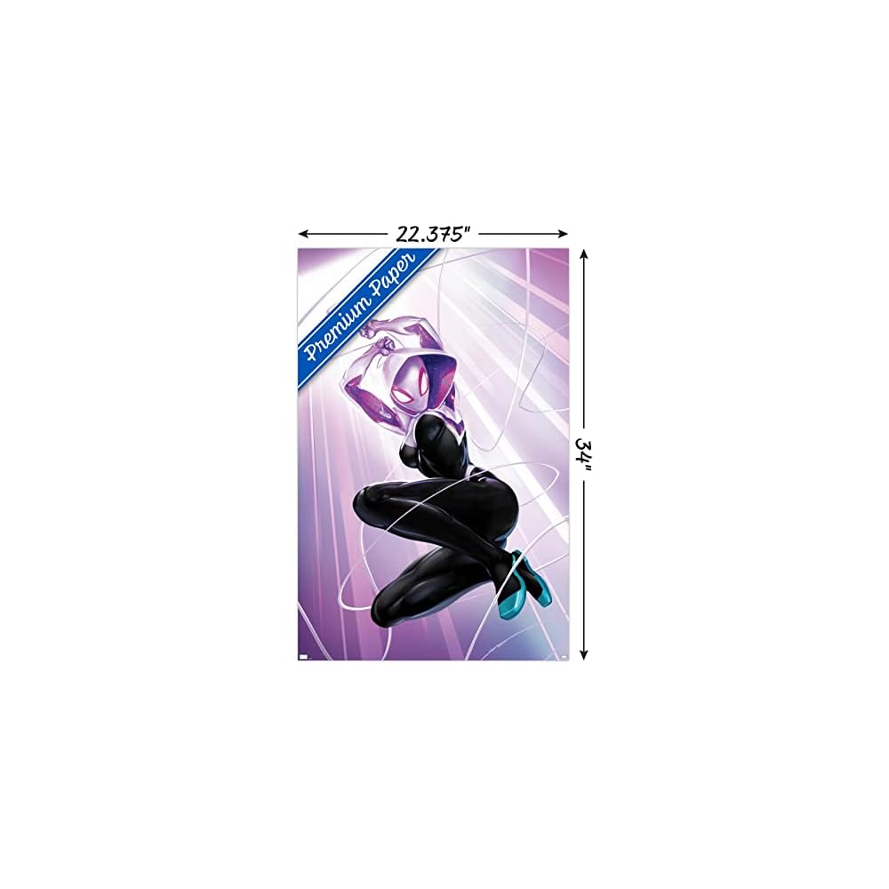 Marvel Comics Ghost Spider - Ghost Spider #1 Wall Poster, 34L" x 22.4W", Premium Unframed Version