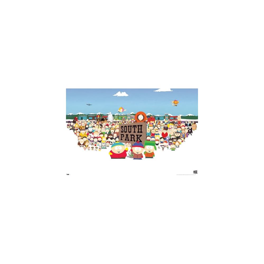 South Park - Horizontal Key Art Wall Poster, 34L" x 22.4W", Unframed Version