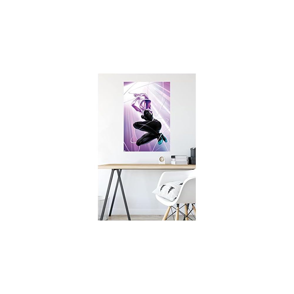 Marvel Comics Ghost Spider - Ghost Spider #1 Wall Poster, 34L" x 22.4W", Premium Unframed Version