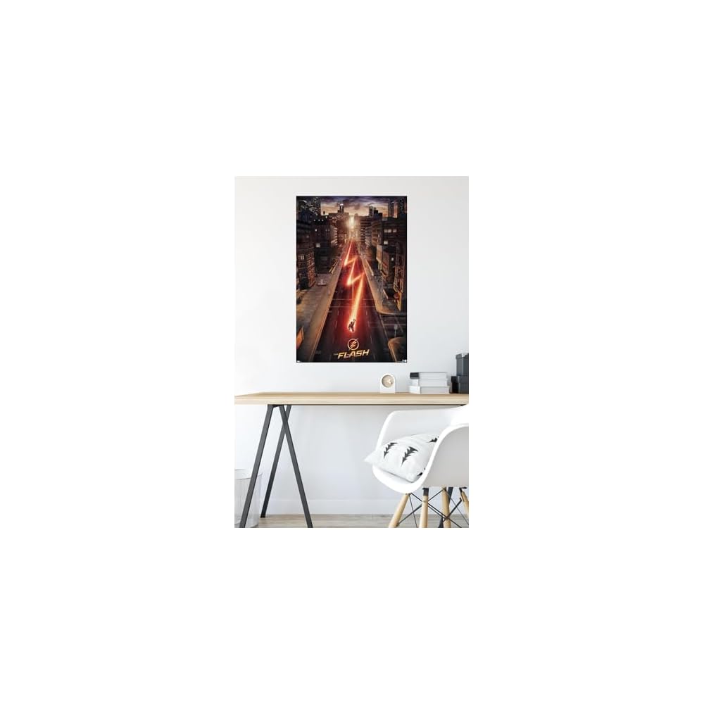 DC Comics TV - The Flash - Street One Sheet Wall Poster, 22.375" x 34", Premium Unframed Version