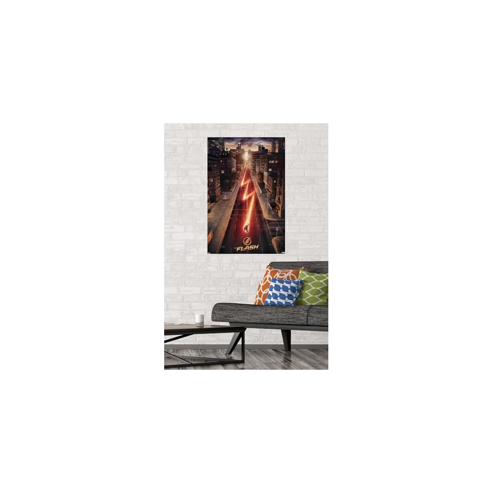 DC Comics TV - The Flash - Street One Sheet Wall Poster, 22.375" x 34", Premium Unframed Version