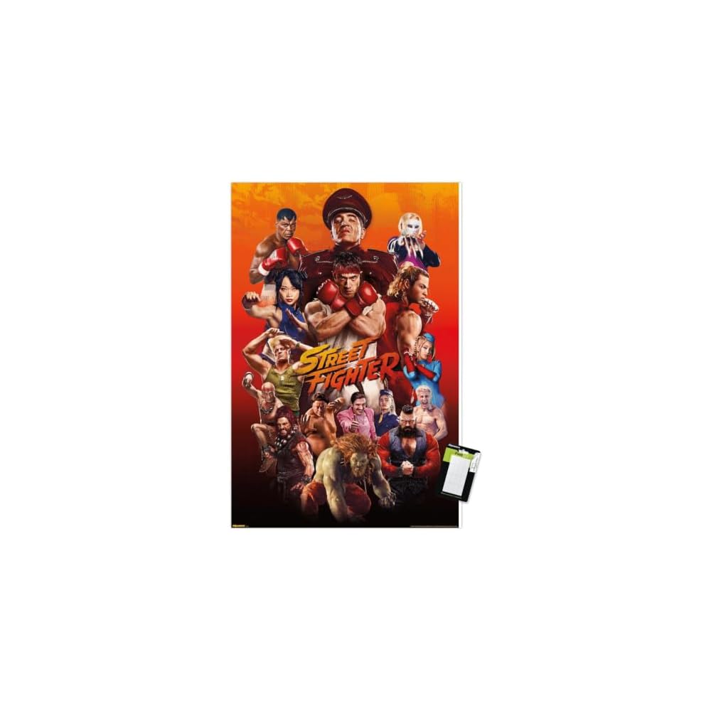 Street Fighter (2026) - Group Wall Poster, 19L x 13W, Premium Unframed Version