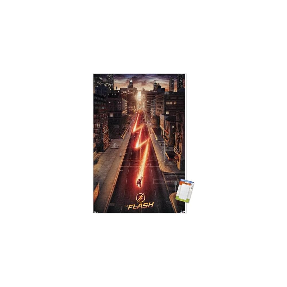 DC Comics TV - The Flash - Street One Sheet Wall Poster, 22.375" x 34", Premium Unframed Version