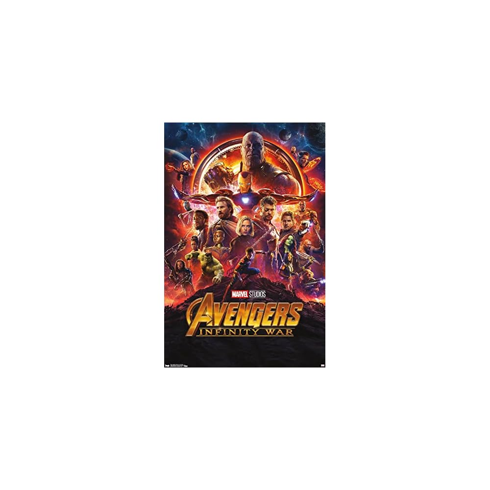Marvel Avengers: Infinity War - One Sheet Wall Poster, 19L" x 13W", Premium Unframed Version