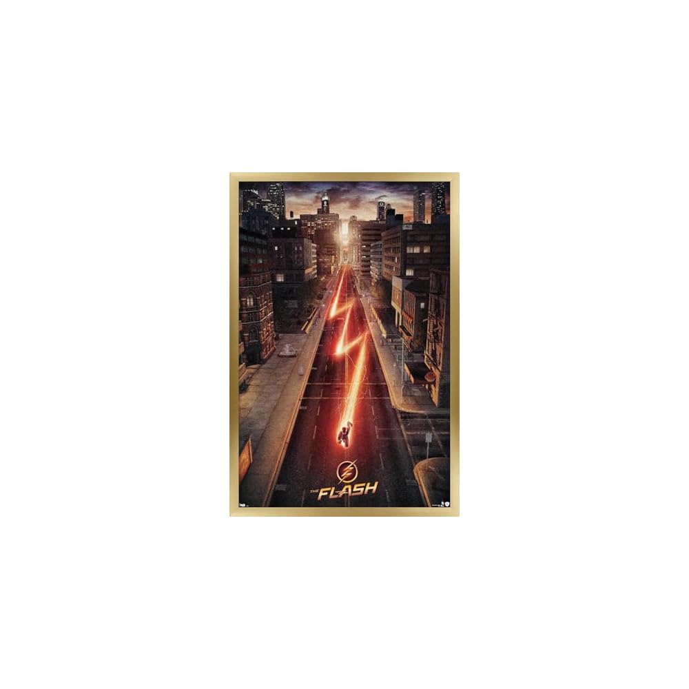 DC Comics TV - The Flash - Street One Sheet Wall Poster, 22.375" x 34", Premium Unframed Version