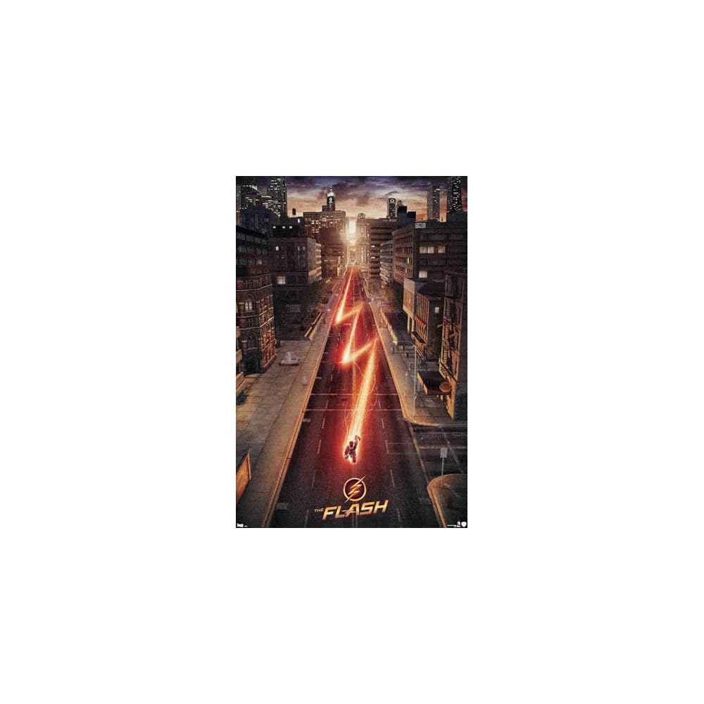 DC Comics TV - The Flash - Street One Sheet Wall Poster, 22.375" x 34", Premium Unframed Version