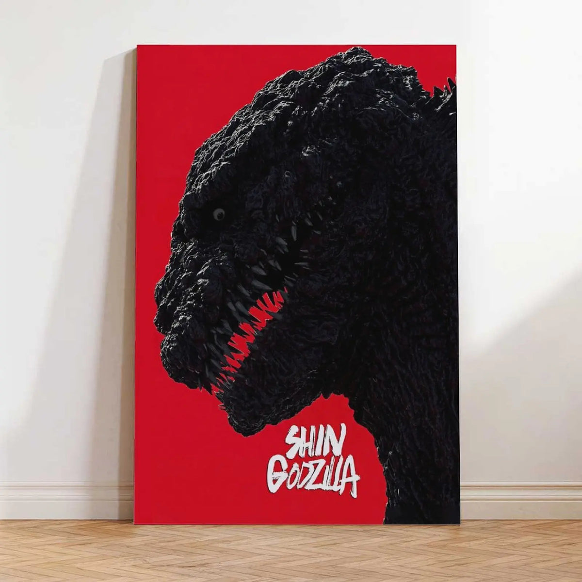 Shin Godzilla Icon Graphic Print Poster - Artistic Dark Aesthetic Wall Decor, Bold Room Energy Focal Point, Iconic Gojira Look for Fandom Room Upgrade, Power-Up Your Space Home Supplies