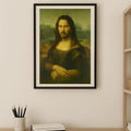 Mona Lisa-John Wick Funny Meme Art Poster, Da Vinci-Style Artistic Fantasy Wall Decoration, Archival Paper Multi-Size Room Home Decor Print, Trendy Animal-Inspired Christmas Gift