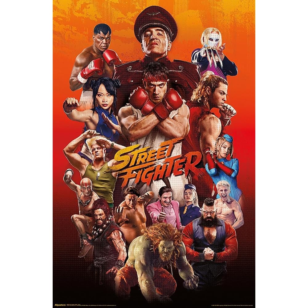 Street Fighter (2026) - Group Wall Poster, 19L x 13W, Premium Unframed Version