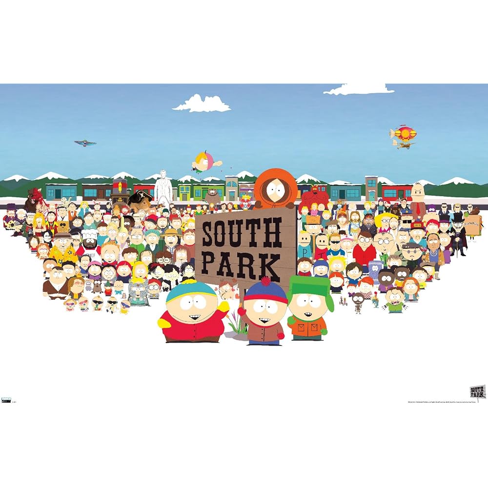 South Park - Horizontal Key Art Wall Poster, 34L" x 22.4W", Unframed Version